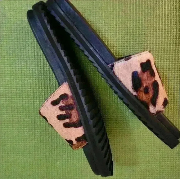Max & Drew leopard print slides, NWOT size 8 - Picture 6 of 9
